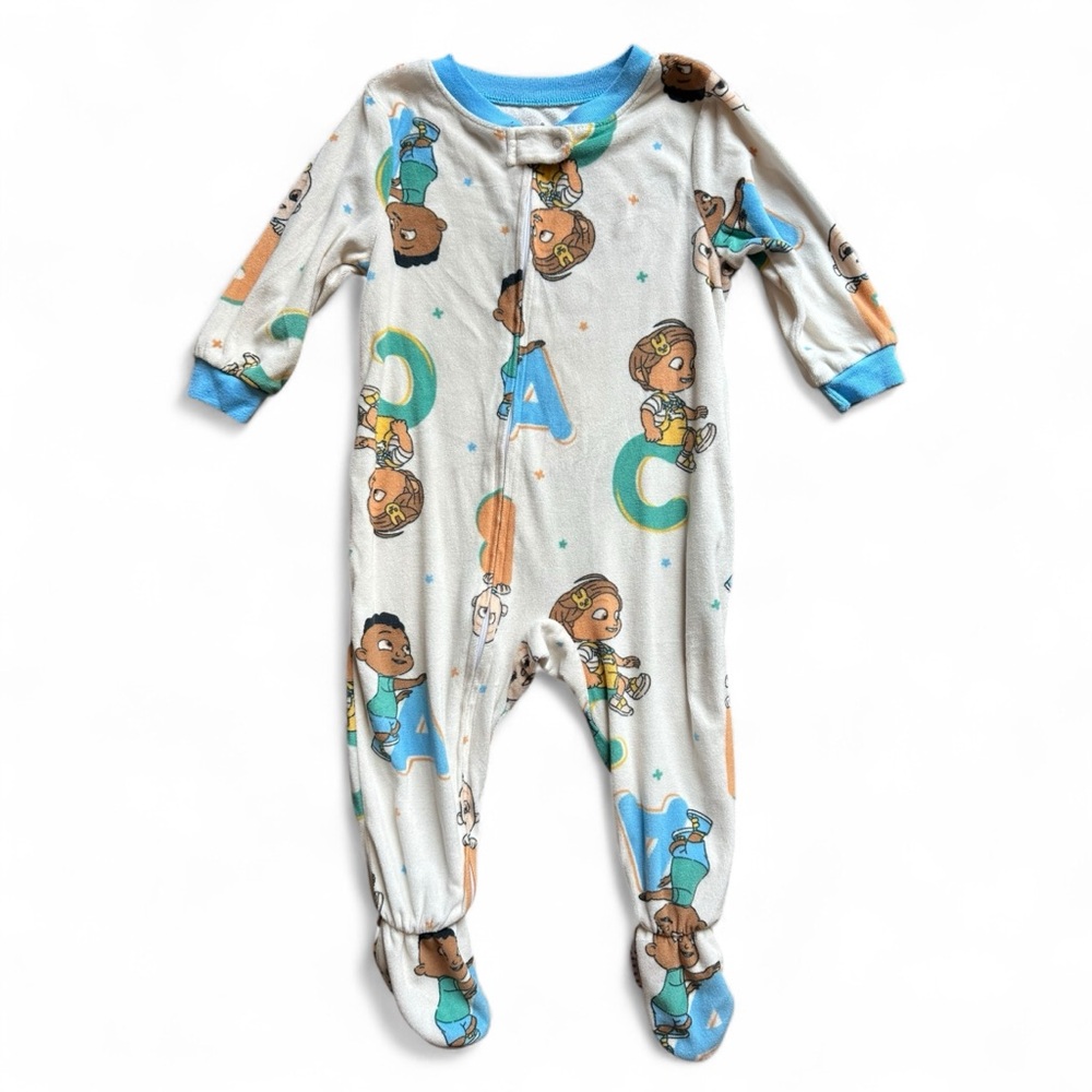 Cocomelon Toddler One Piece Sleeper Pajamas Size 18 Months
